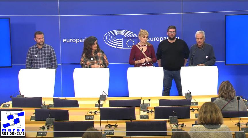 Rueda de prensa sobre peticiones al Parlamento Europeo en Bruselas. diciembre de 2022 Bruselas