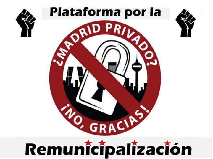 Plataforma Remunicipalizacion Servicios Publicos Madrid